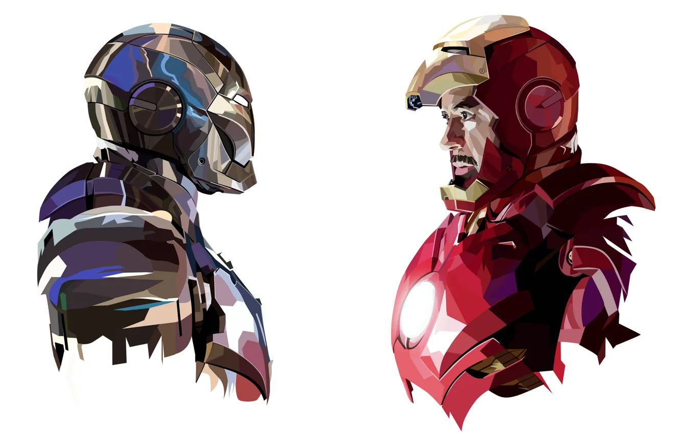 Photo wallpaper armor, marvel, iron man, comic, tony stark, mark 2, mark 3