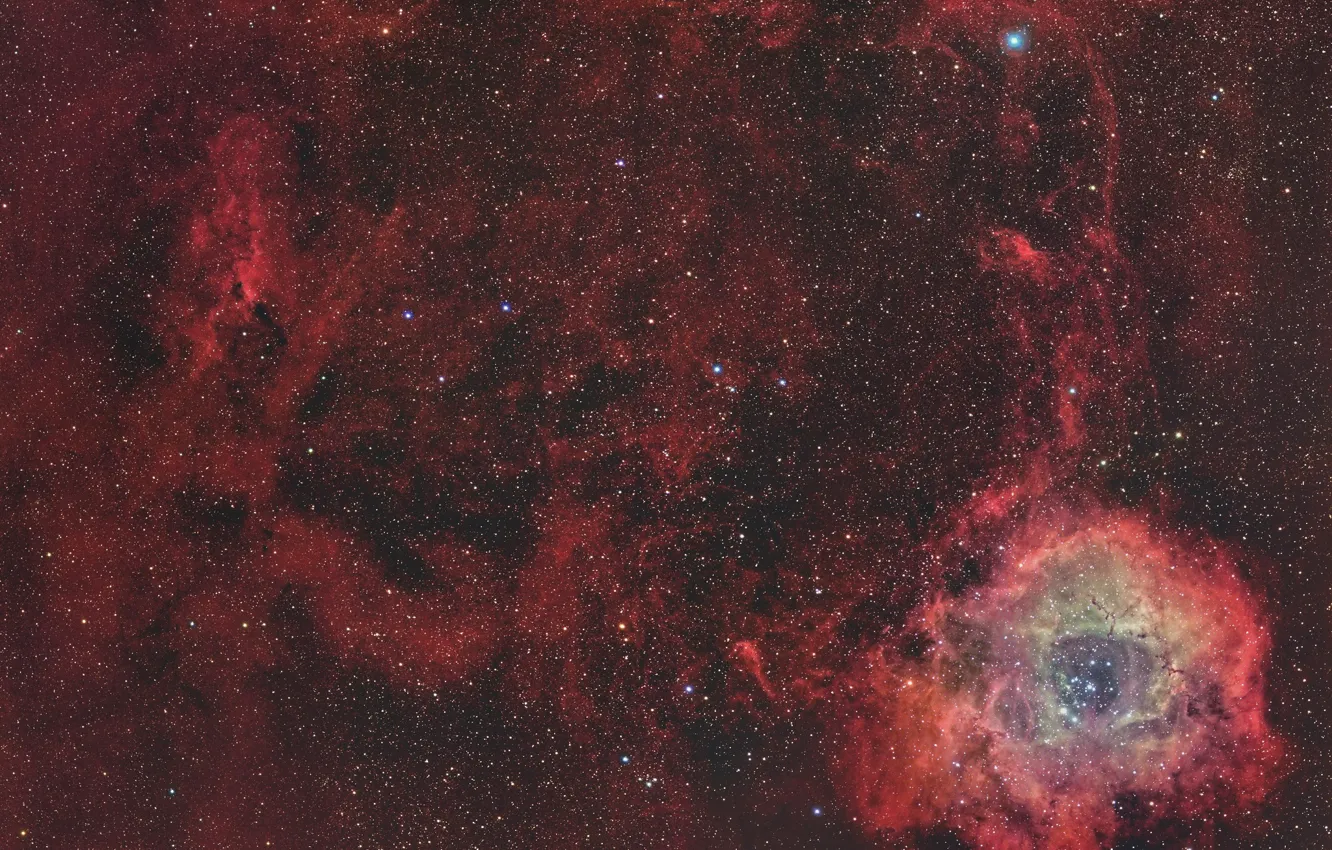 Photo wallpaper space, stars, space, Rosette Nebula