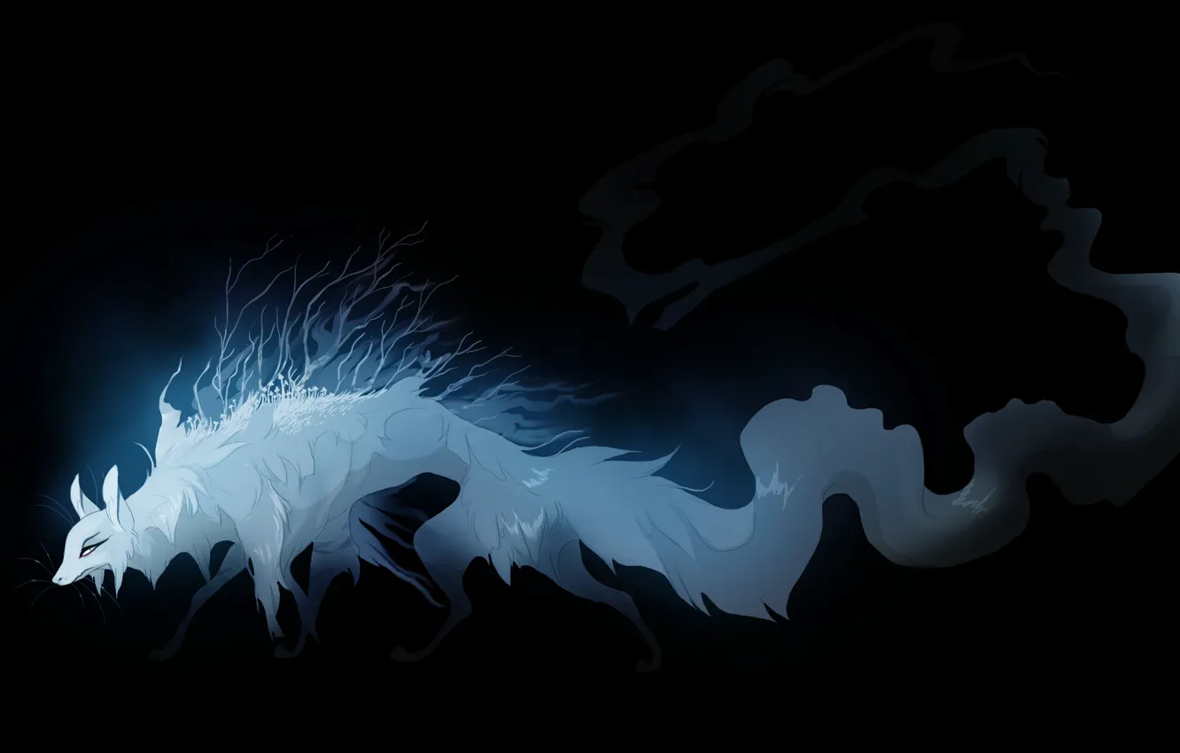 Photo wallpaper being, tail, beast