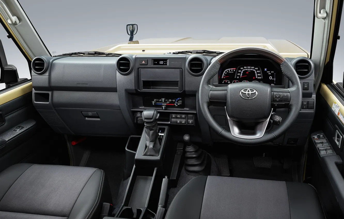 Photo wallpaper interior, the wheel, SUV, Toyota, the instrument panel, Toyota, Kruzak, Land Cruiser