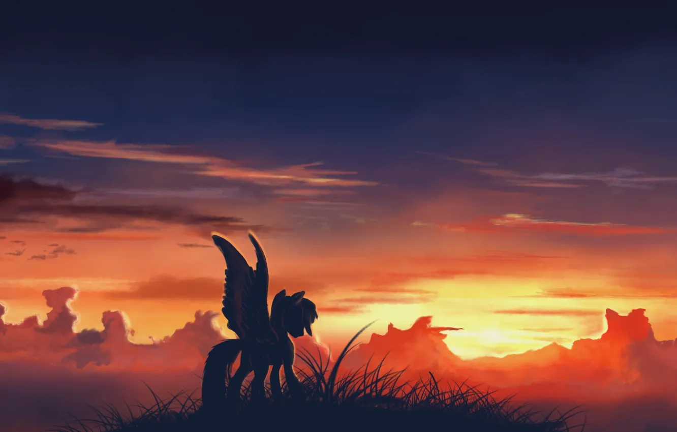 Photo wallpaper anime, art, pony