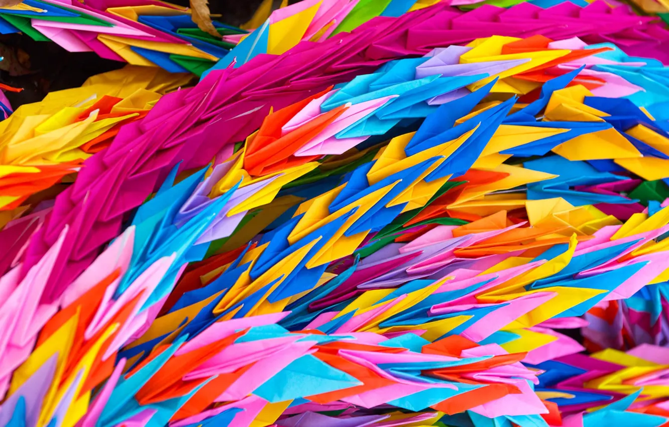 Photo wallpaper memory, Japan, paper cranes, Hiroshima