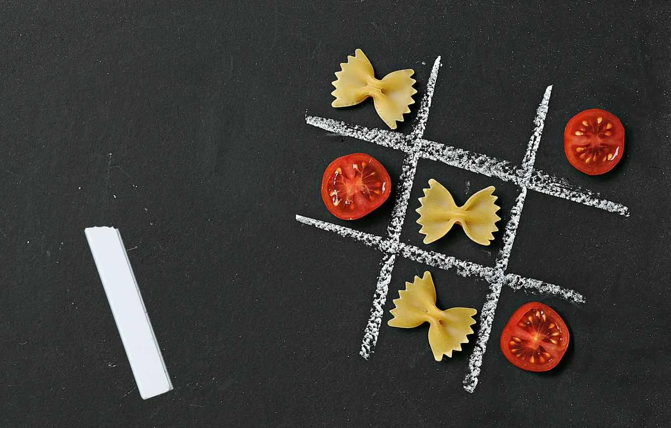Photo wallpaper tomatoes, Mel, pasta