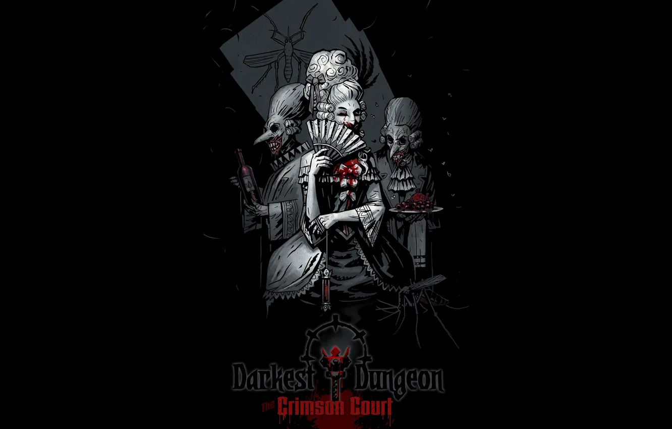 Photo wallpaper blood, vampires, flies, victorian, dark nest dungeon