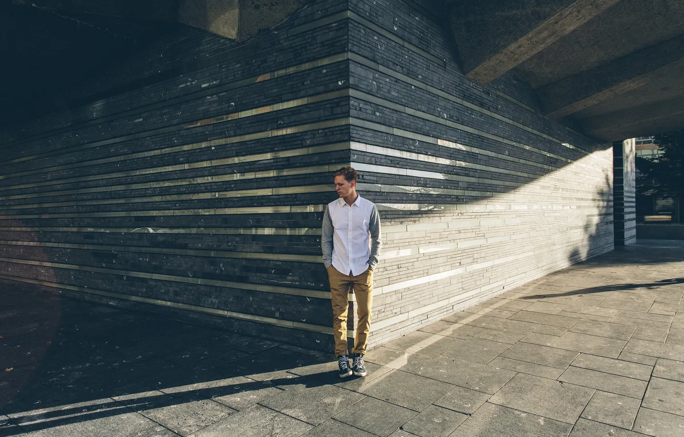 Photo wallpaper shadow, angle, male, sunlight