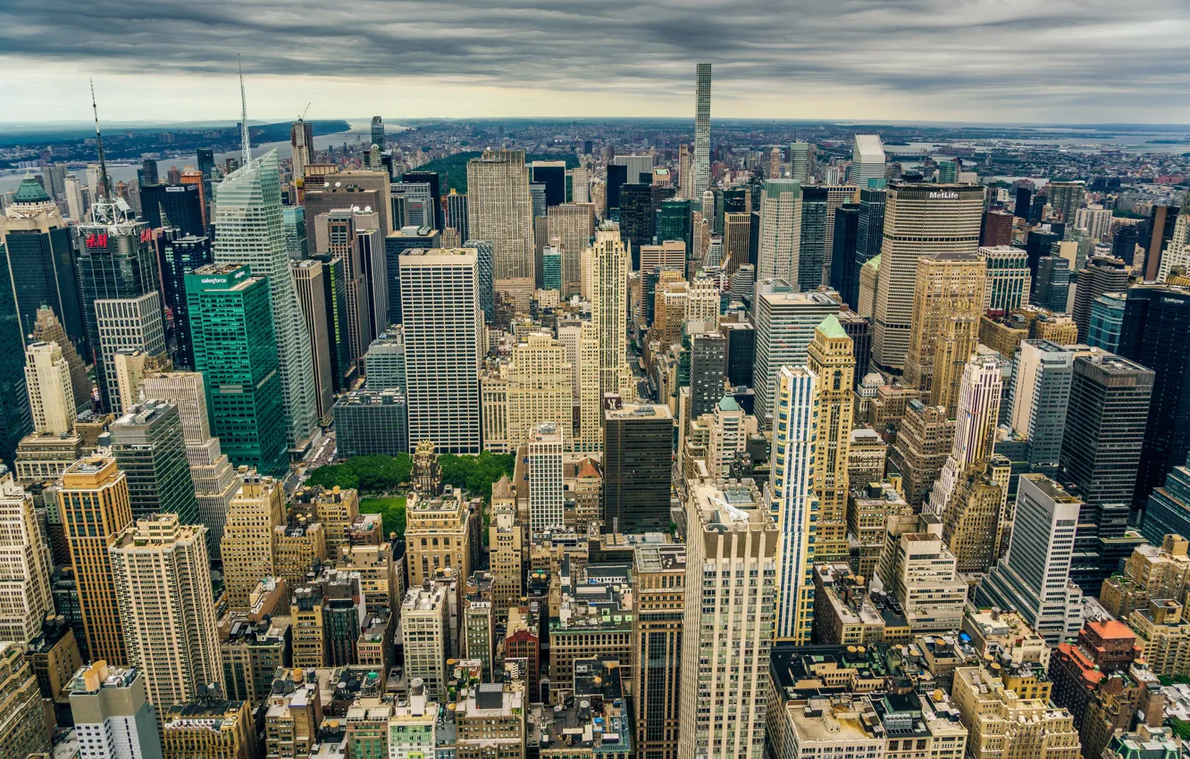 Photo wallpaper panorama, Manhattan, New York City