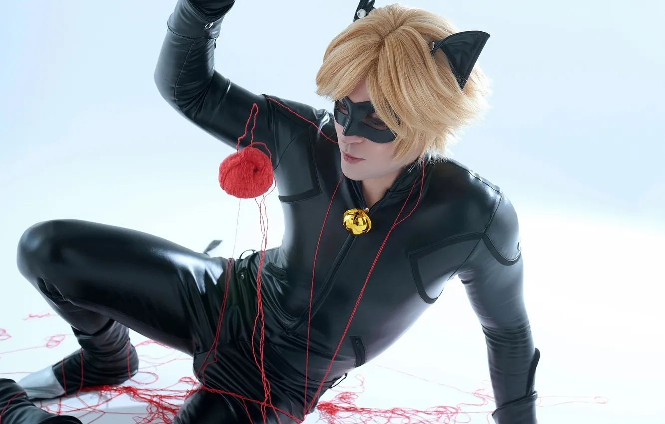 Photo wallpaper guy, cosplay, cosplay, Lady Bug, Grayson, GraysonFin cosplay, GraysonFin, Cat Noir