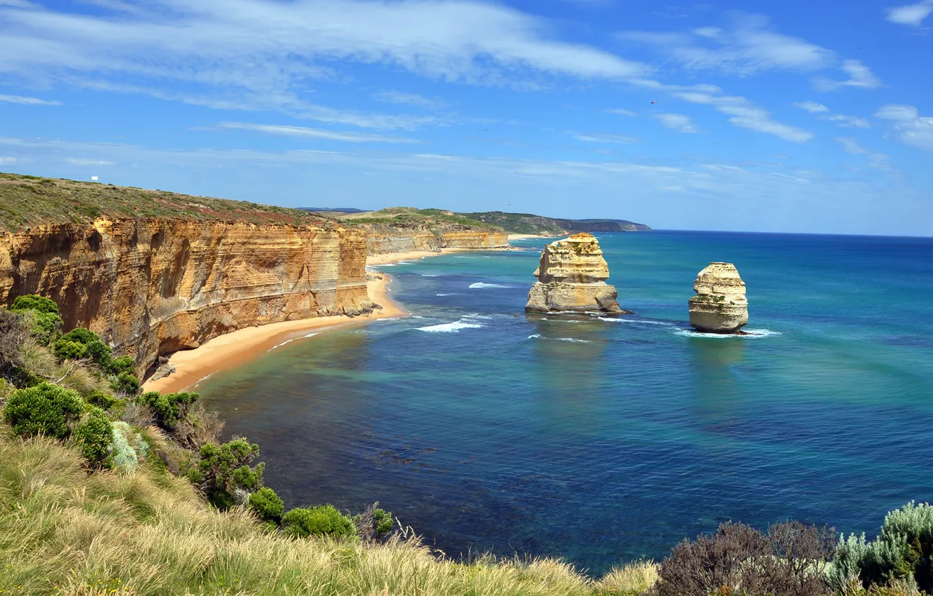 Photo wallpaper stones, rocks, shore