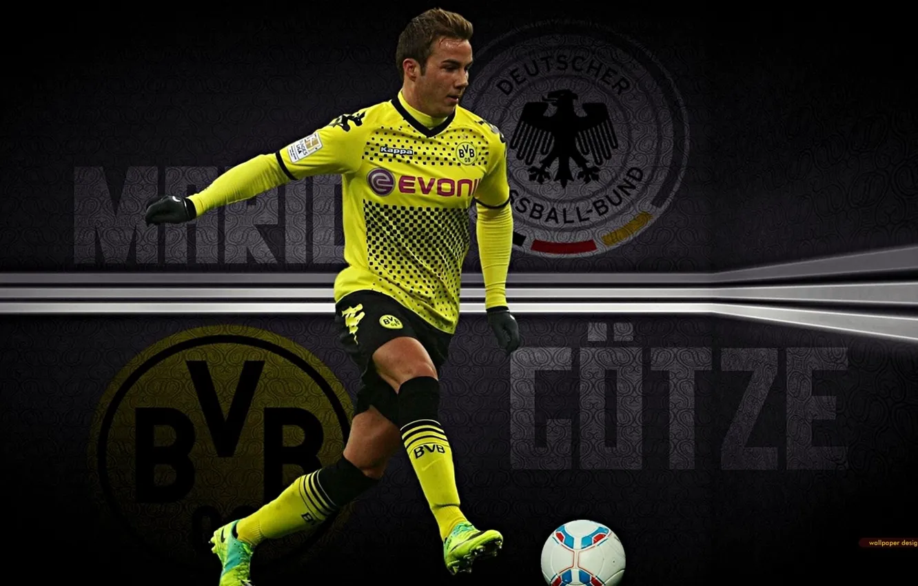 Photo wallpaper Germany, Gotze, Borussia Dortmund, Golden Boy