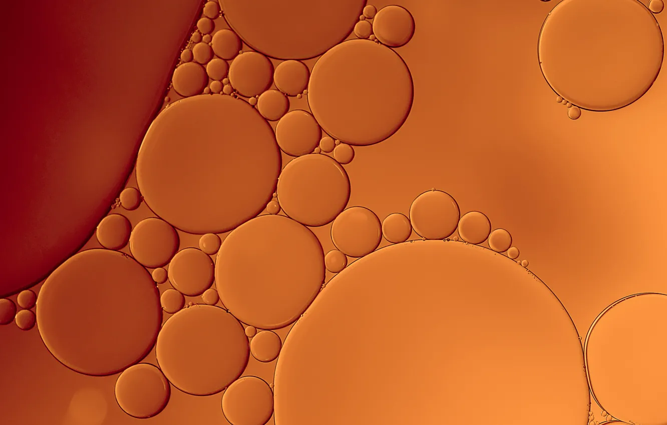 Photo wallpaper water, bubbles, oil, texture, the air