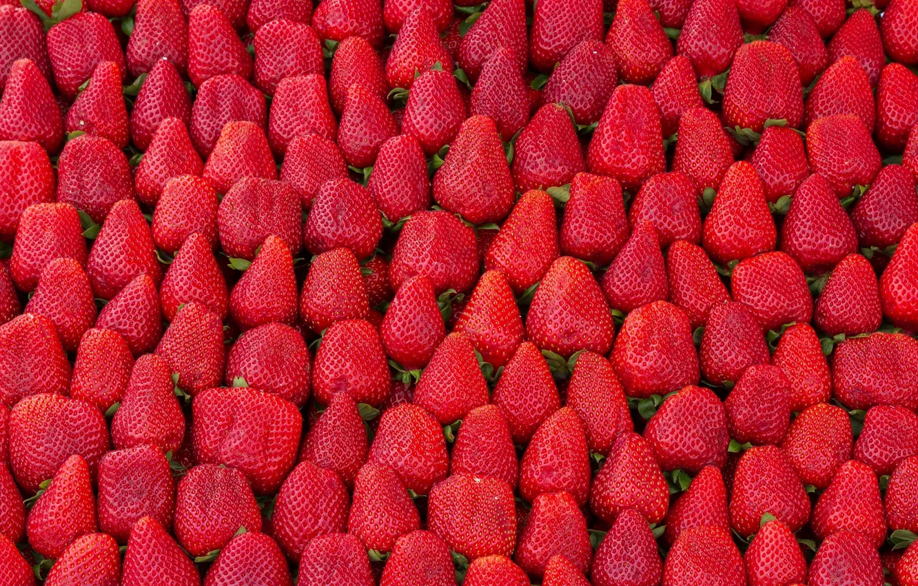 Photo wallpaper berries, strawberry, abundance