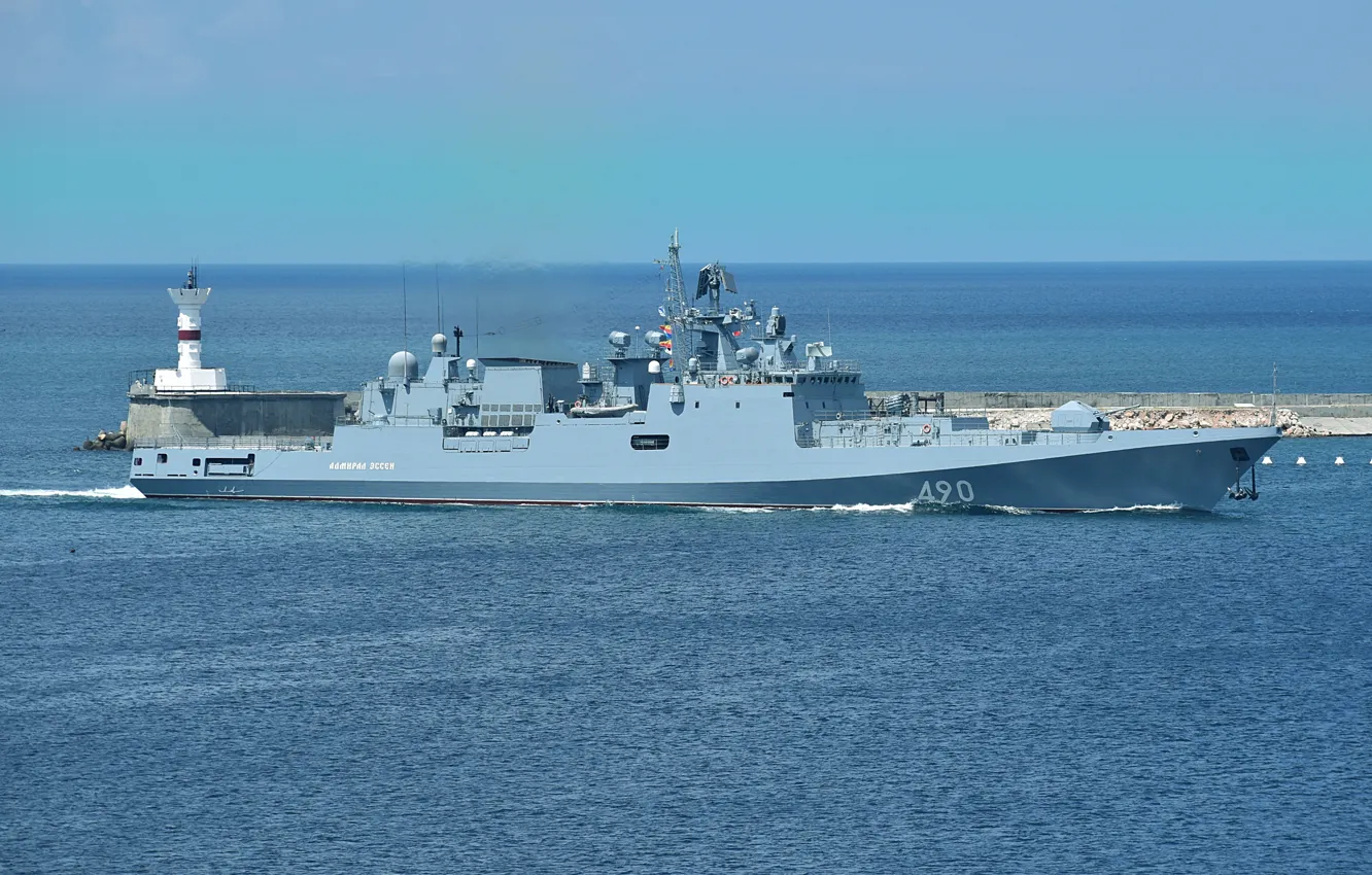 Photo wallpaper ship, frigate, guard, the project 11356, Admiral Essen