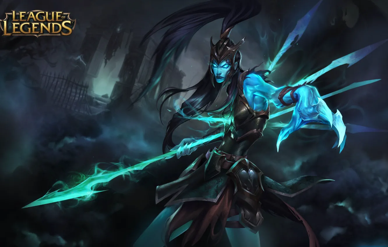 Photo wallpaper witch, League of Legends, Kalista