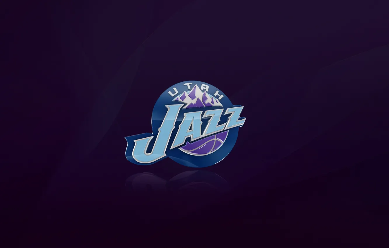Photo wallpaper Basketball, Background, Utah, Logo, Purple, NBA, Utah Jazz, Jazz
