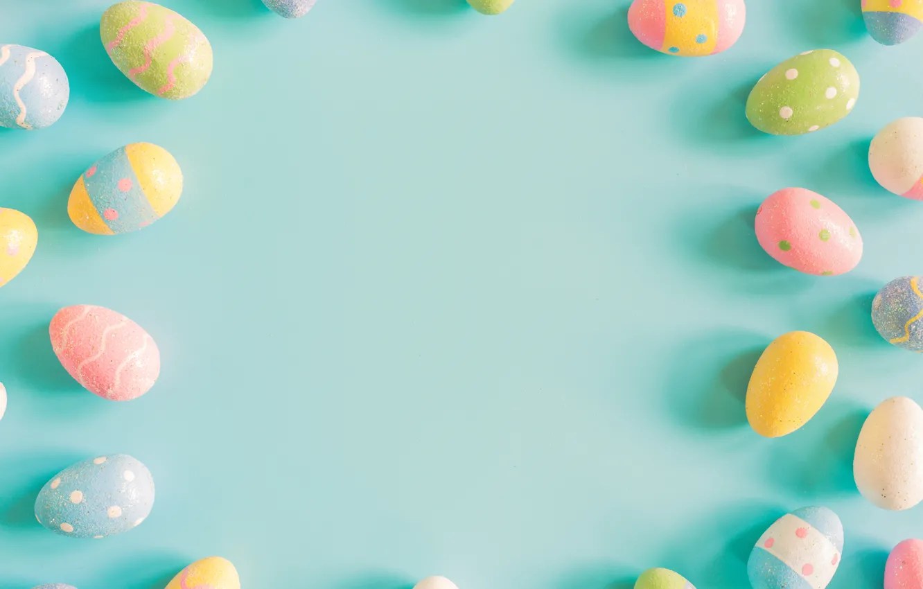 Photo wallpaper eggs, spring, colorful, Easter, wood, spring, Easter, eggs