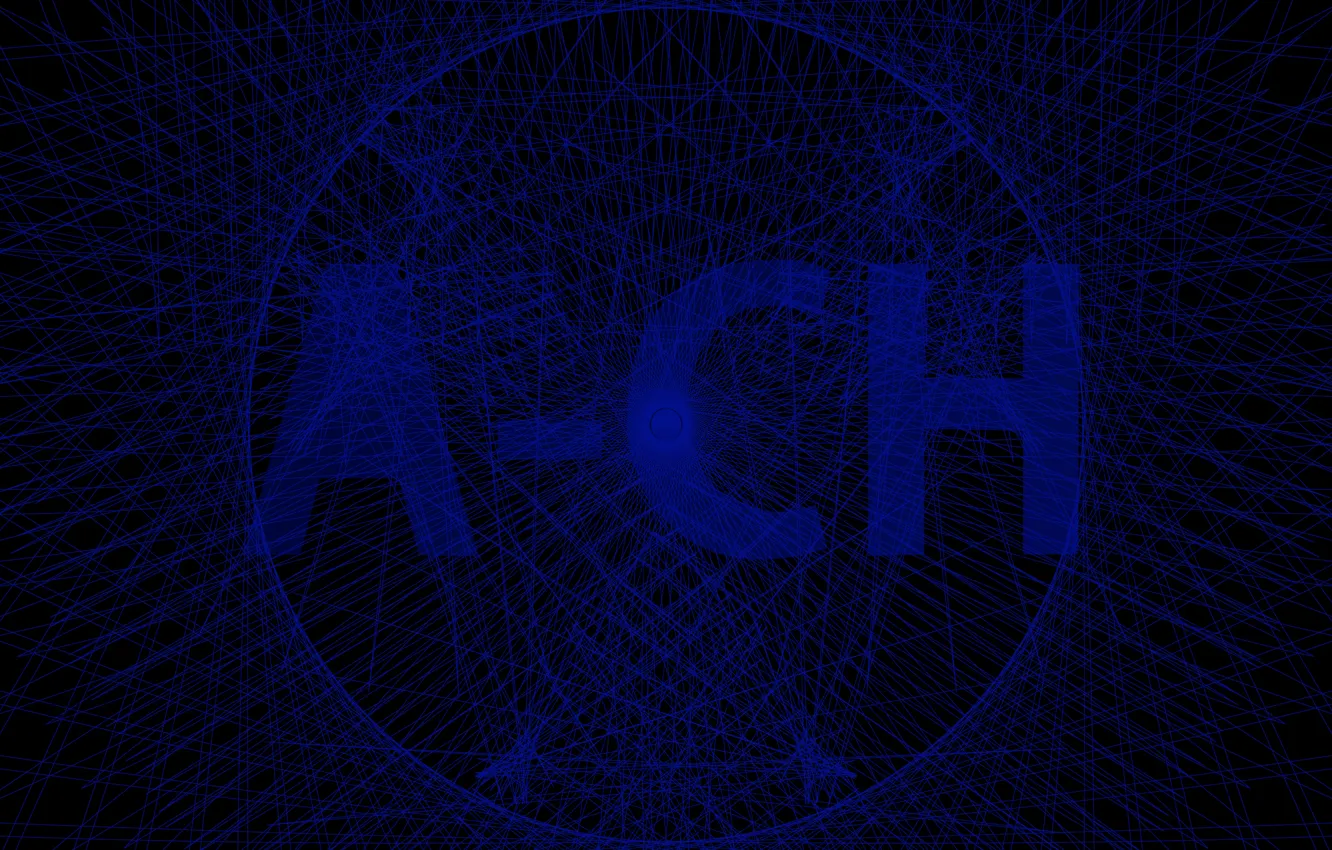 Photo wallpaper blue, network, logo, ACH