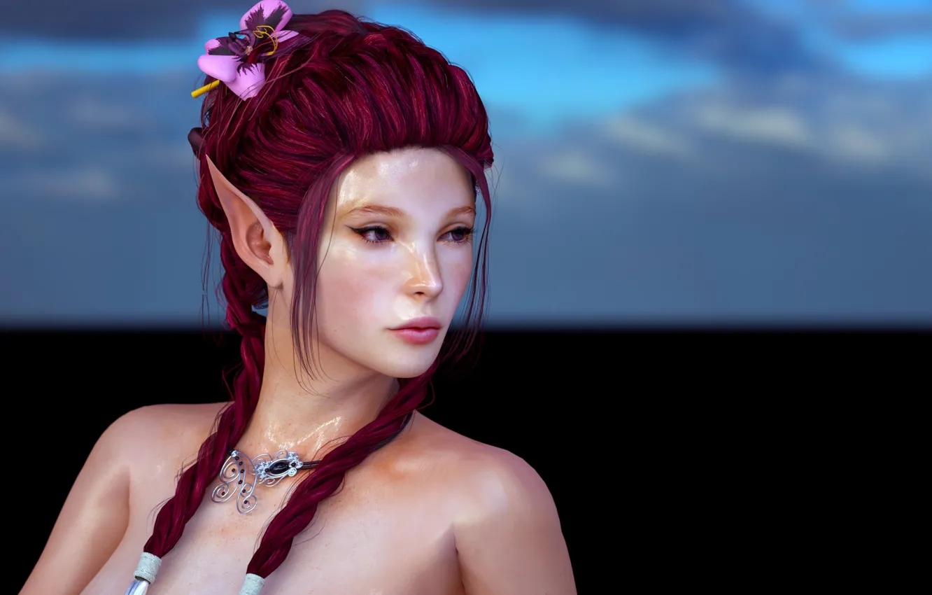 Photo wallpaper girl, fantasy, elf