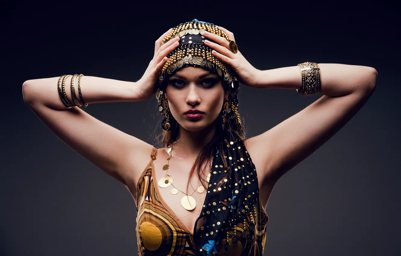 Photo wallpaper sexy, look, Arab dress