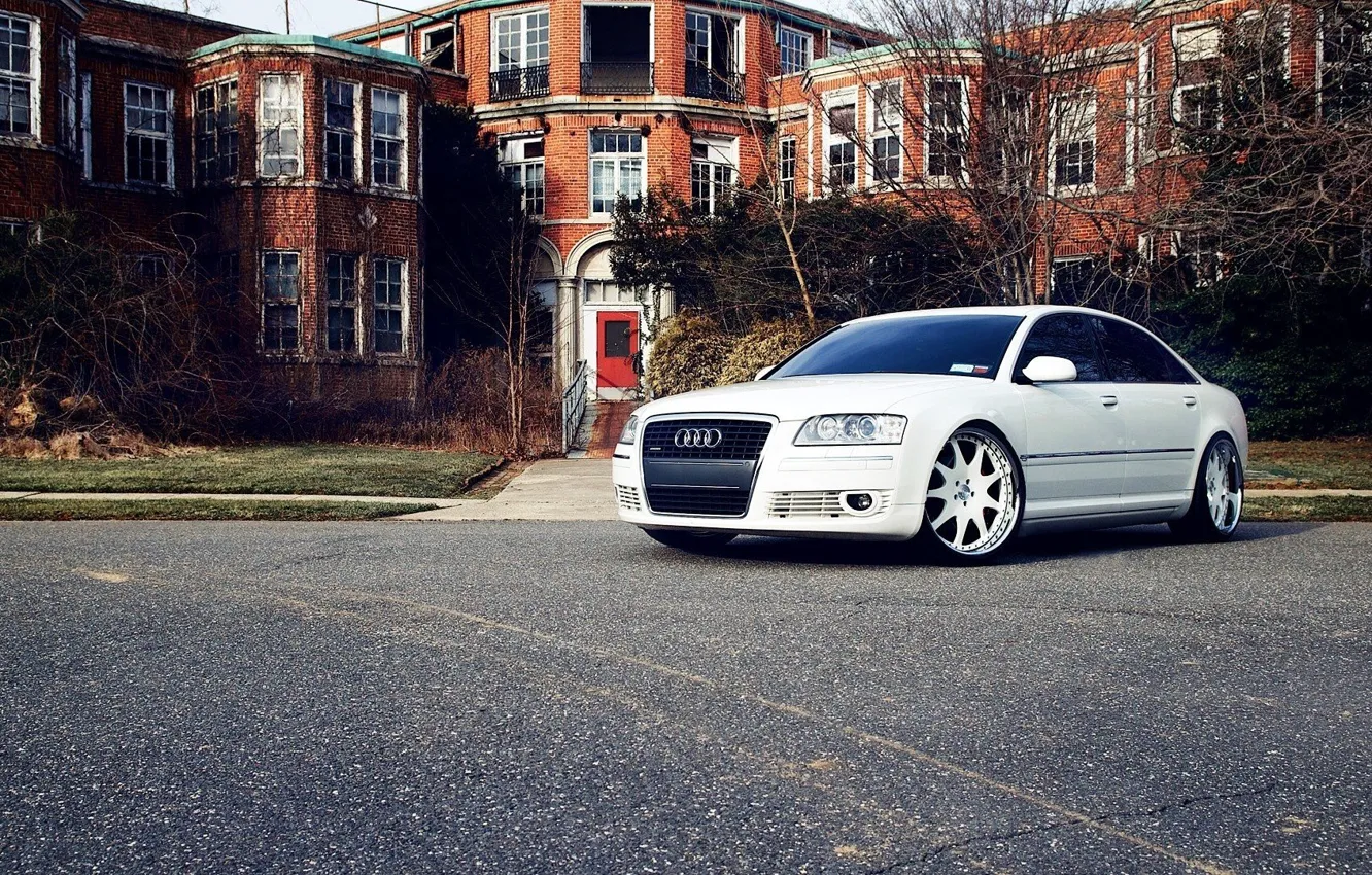 Photo wallpaper Audi, Car, White