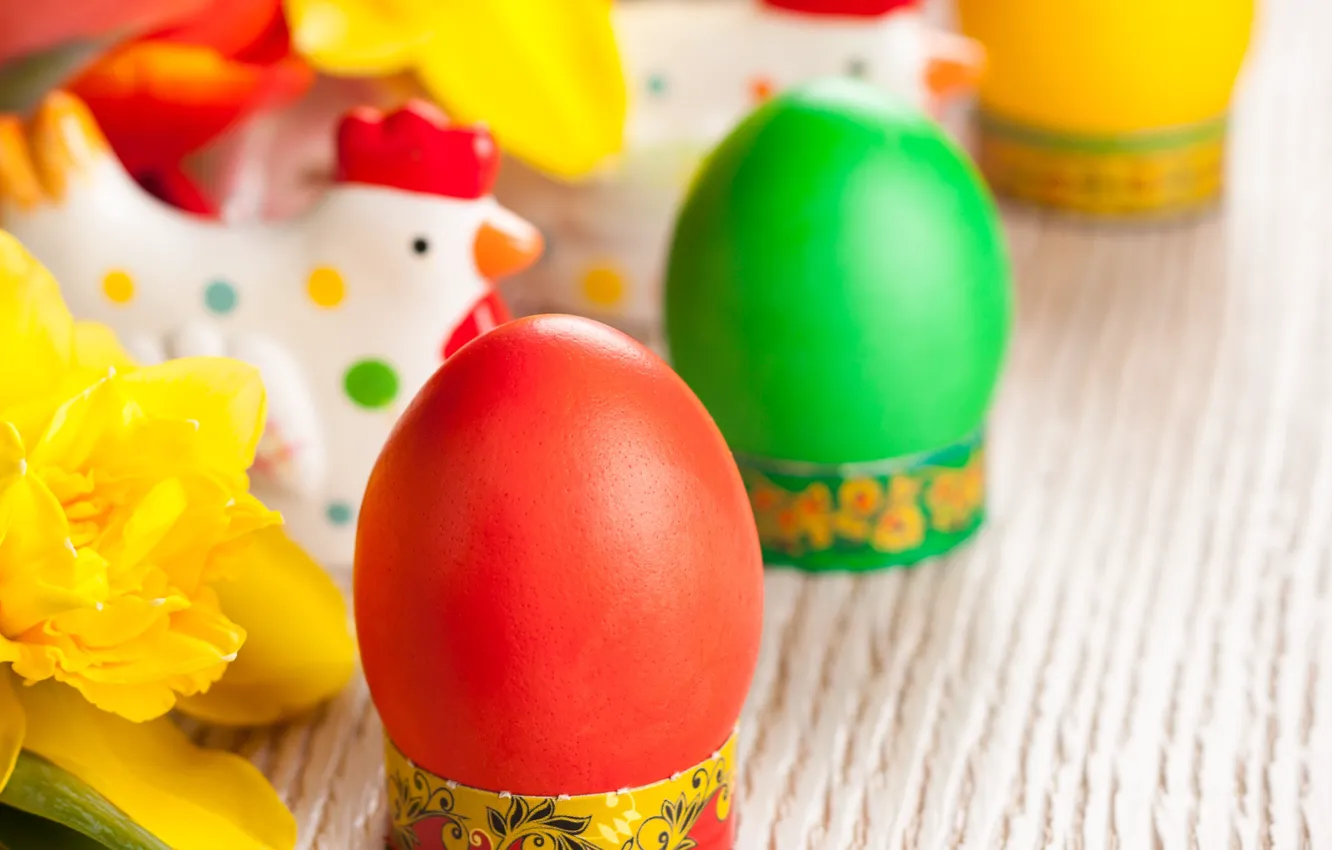 Photo wallpaper eggs, Easter, Easter eggs