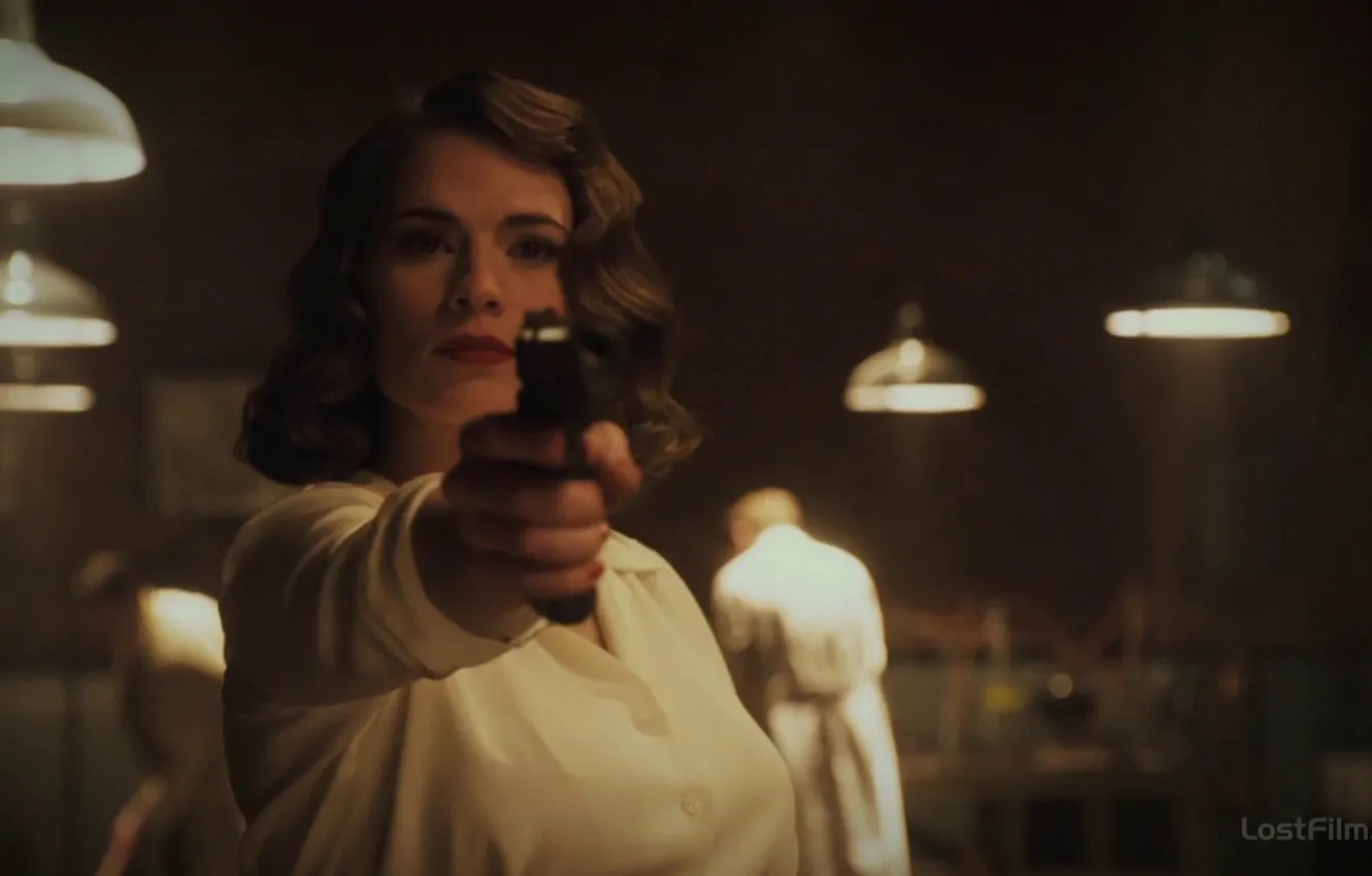 Photo wallpaper gun, Hayley Atwell, Peggy Carter