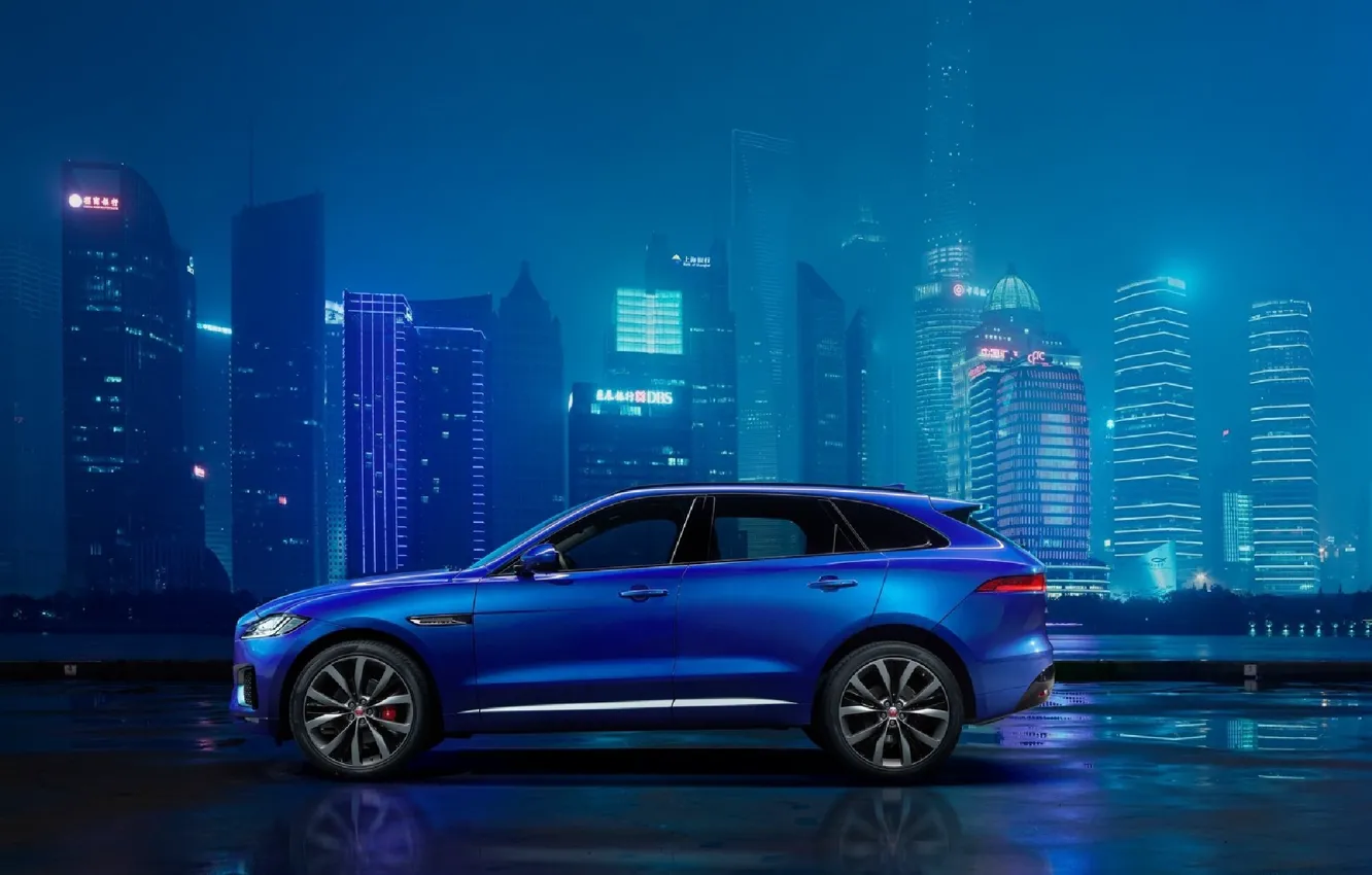Photo wallpaper Jaguar, SUV, F-Pace