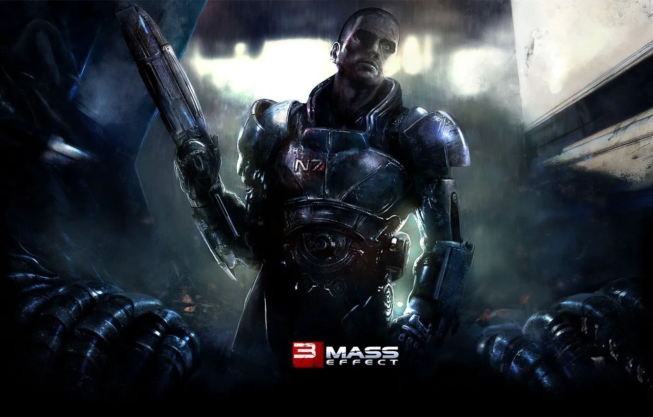 Photo wallpaper Shepard, Mass Effect 3, Shepard
