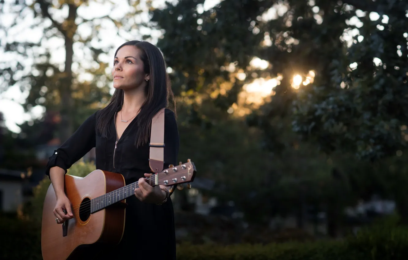 Photo wallpaper music, guitar, Tricia Anne