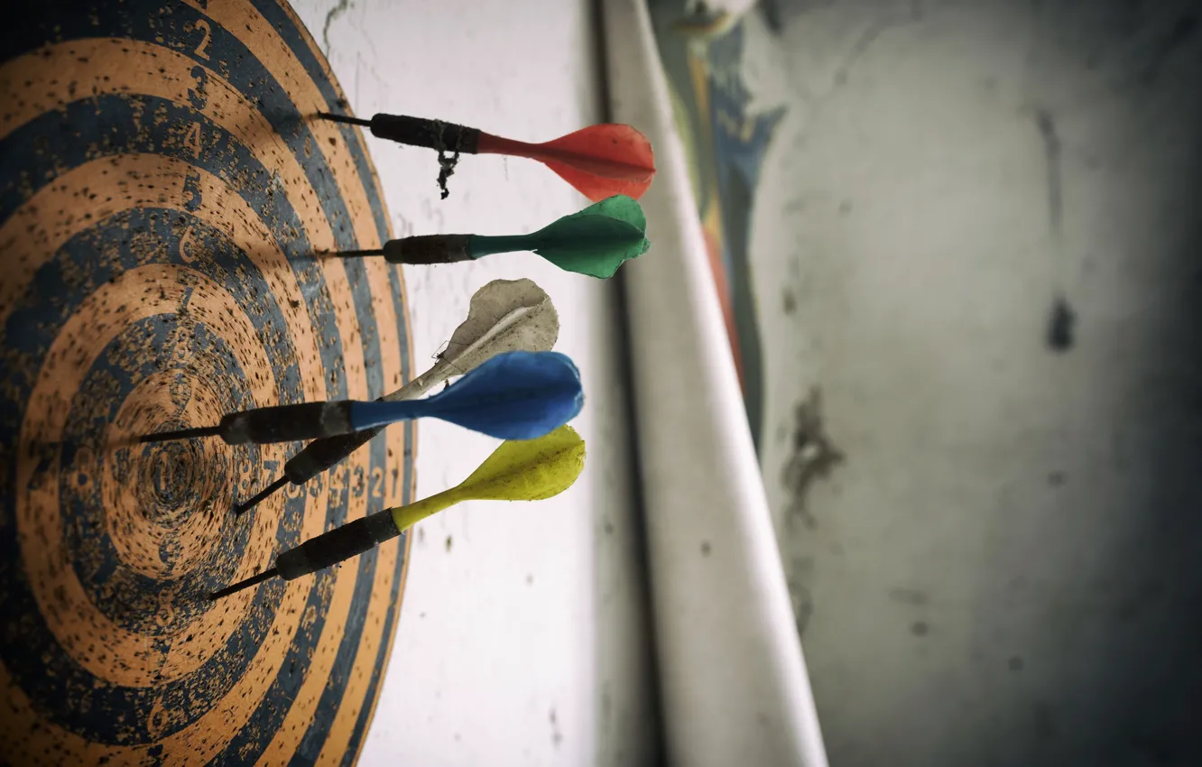 Photo wallpaper background, Darts, target