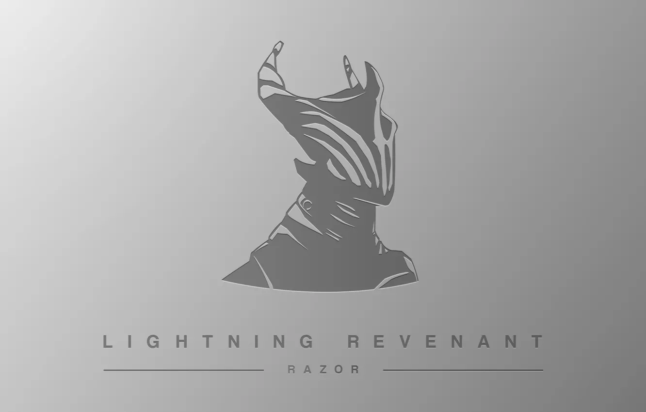Photo wallpaper the storm, lightning, game, dota 2, Minimalism, Razor