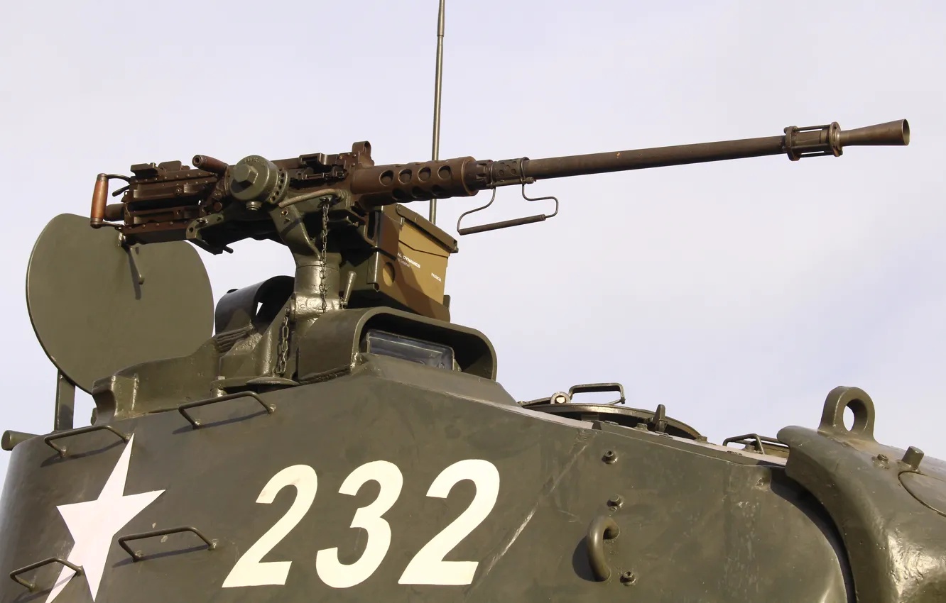 Photo wallpaper tank, easy, M41, Walker Bulldog, heavy machine gun
