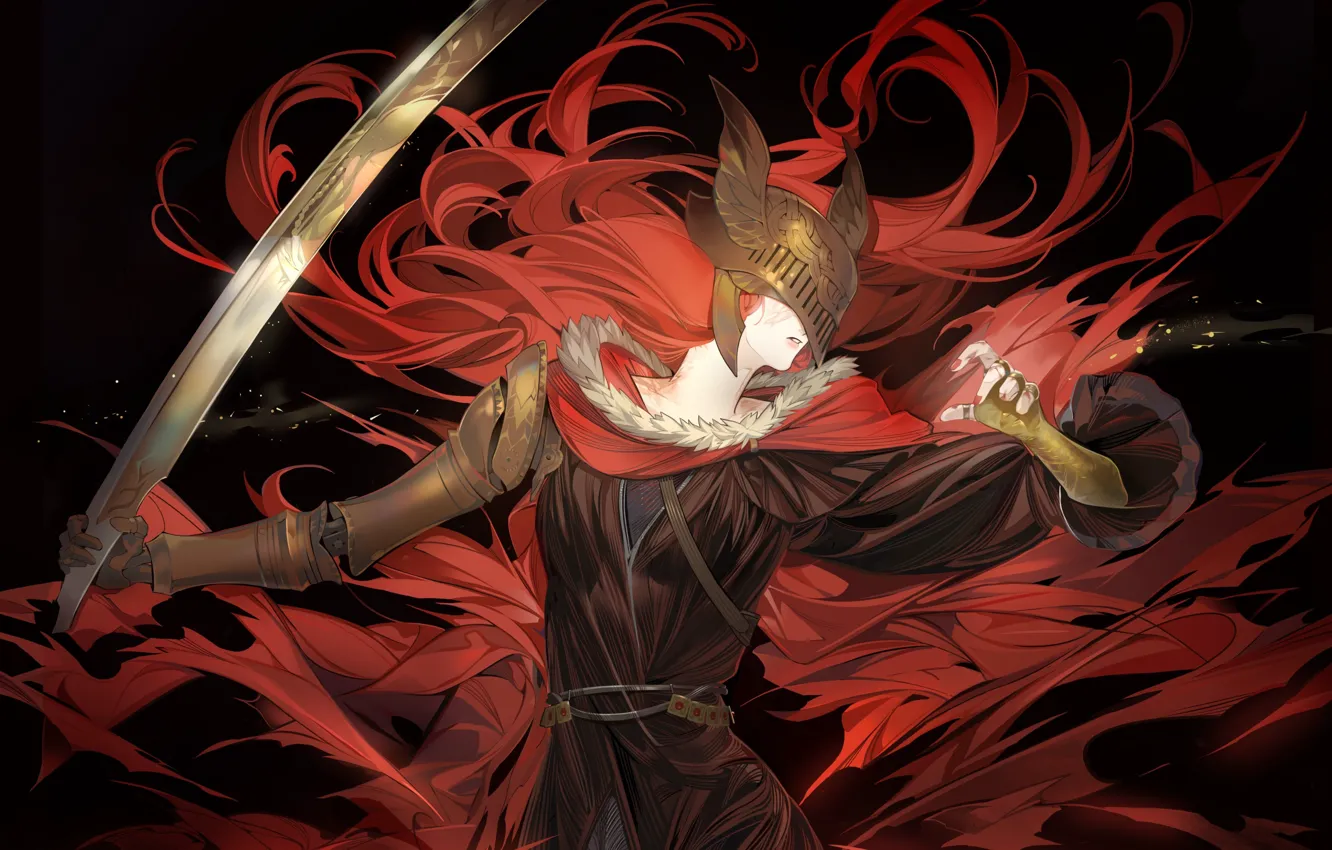 Photo wallpaper girl, blade, Elden Ring, Malenia, Blade of Miquella, by ochanrinrin