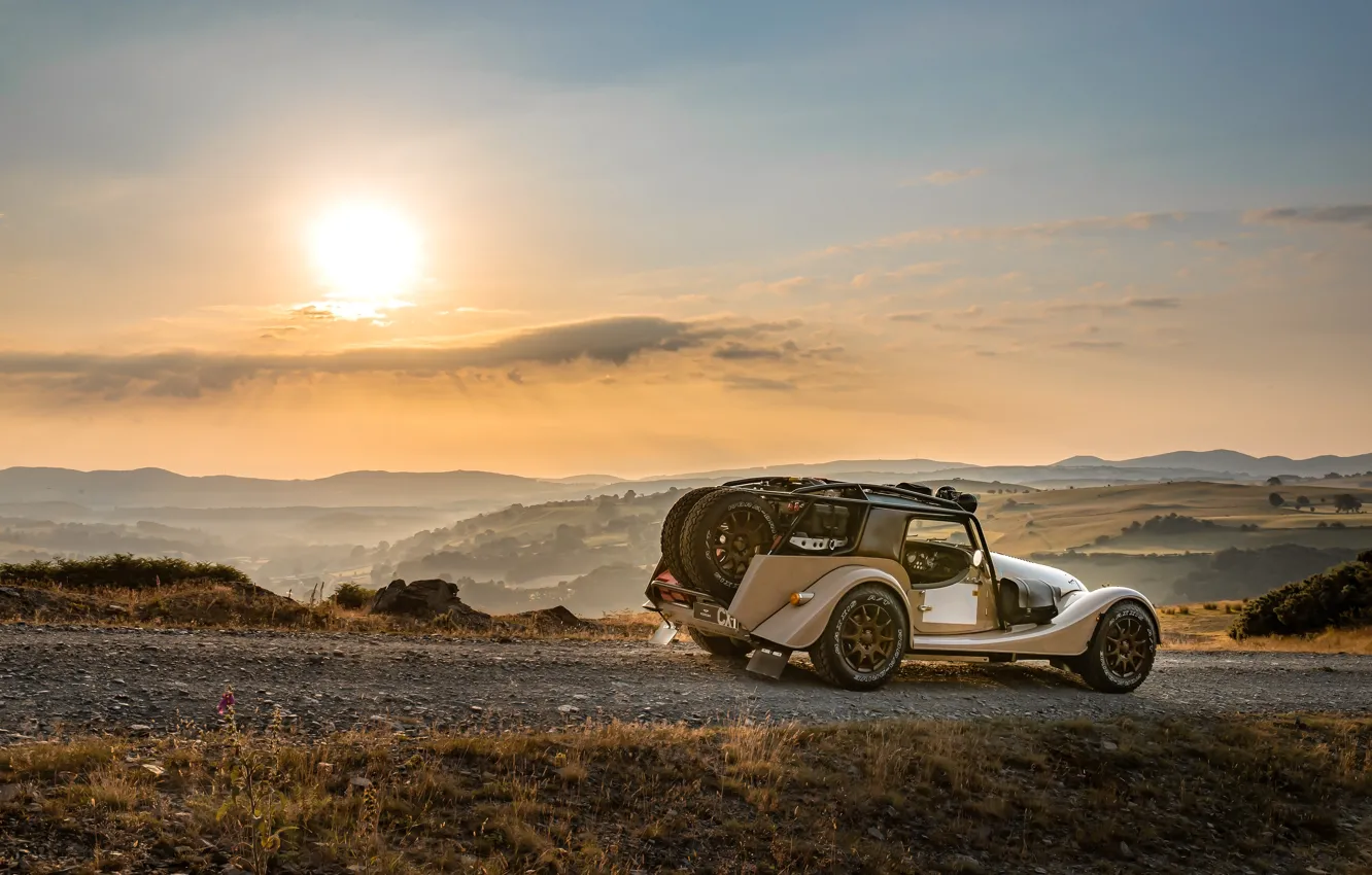 Photo wallpaper car, sun, Morgan, Plus Four, Morgan Plus Four CX-T