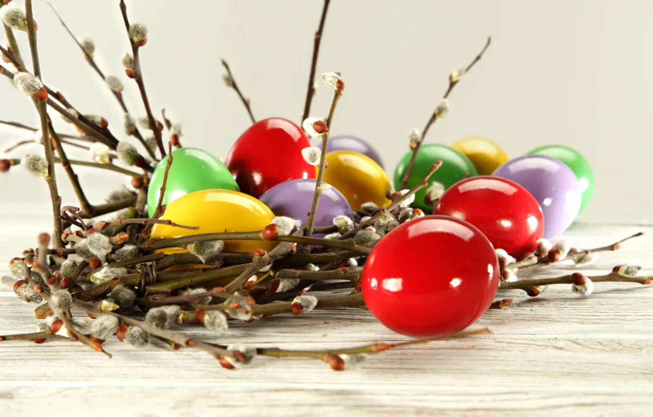 Photo wallpaper eggs, Easter, Easter eggs