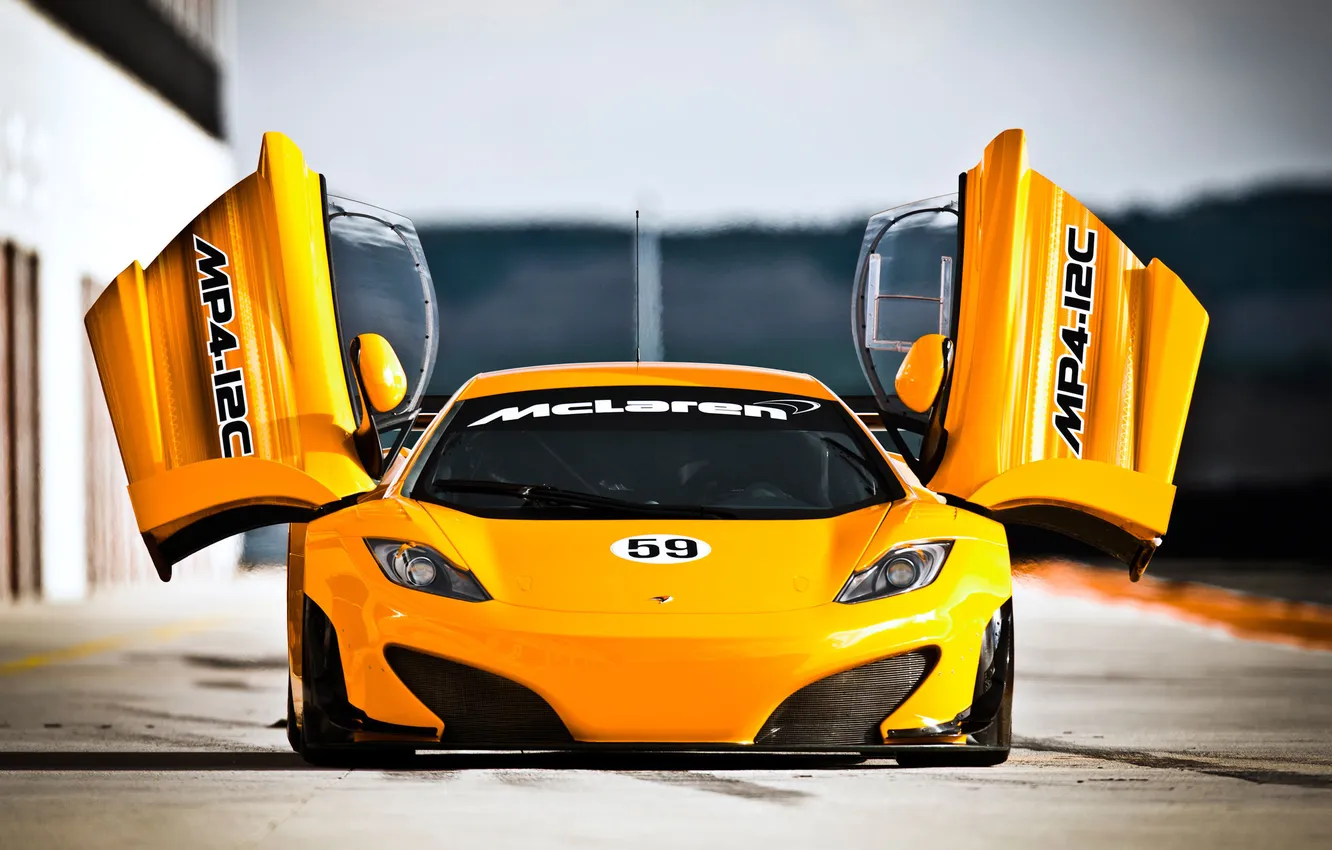 Photo wallpaper McLaren, the door, cars, Mac Laren with Machinima, MP4 12C GT3