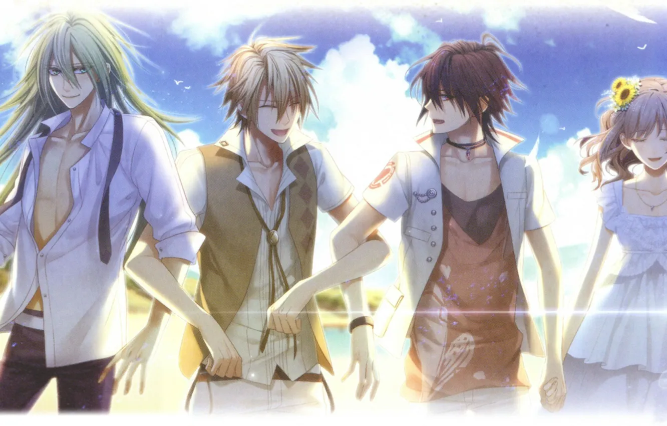 Photo wallpaper summer, the sky, clouds, joy, amnesia, shin, amnesia, toma