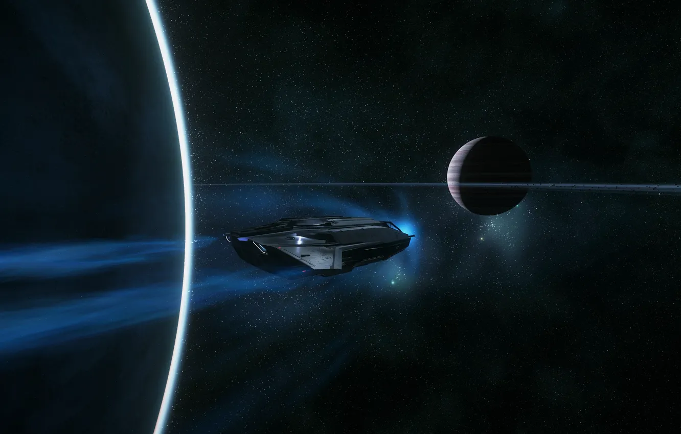 Photo wallpaper space, planet, spaceship, Star Citizen, C8 Pisces