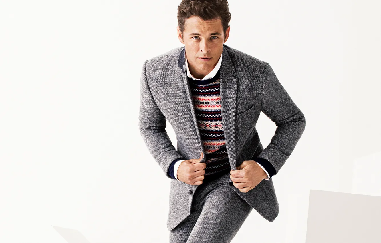 Photo wallpaper costume, actor, jacket, photoshoot, pants, James Marsden, James Marsden, jumper