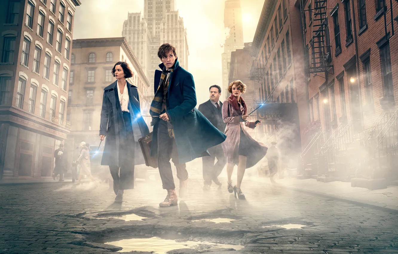 Photo wallpaper Magic, Wizards, New York, Fantastic beasts and where they live