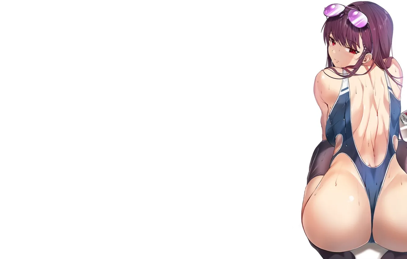 Photo wallpaper girl, sexy, ass, Anime, swimsuit, butt, fate, Fate stay