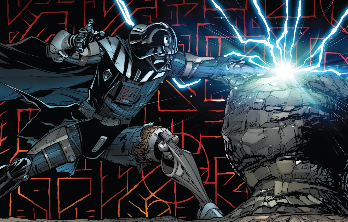 Photo wallpaper Star Wars, Darth Vader, fantasy, artwork, fantasy art, sith, Star Wars Villains