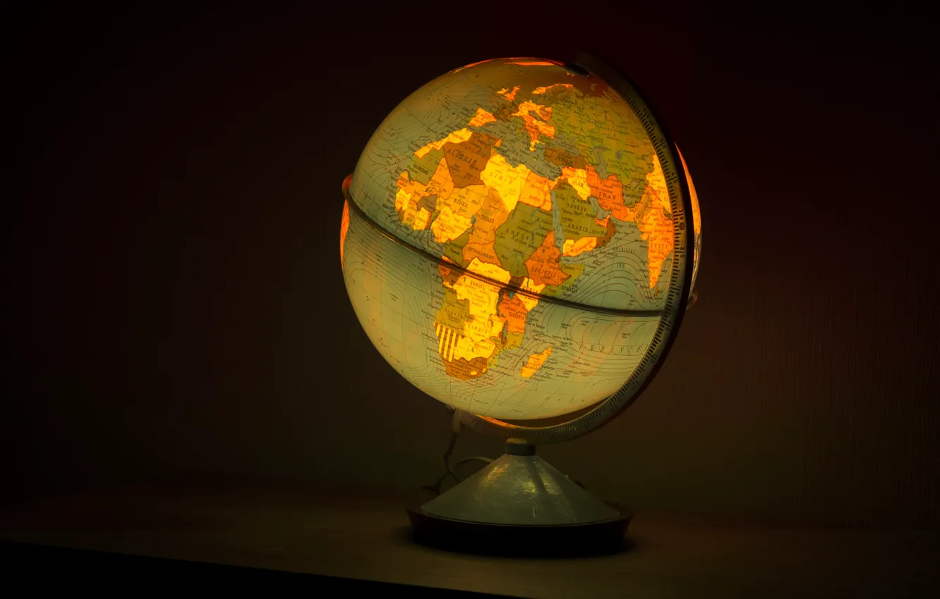 Photo wallpaper Ball, Lamp, Globe, Globe