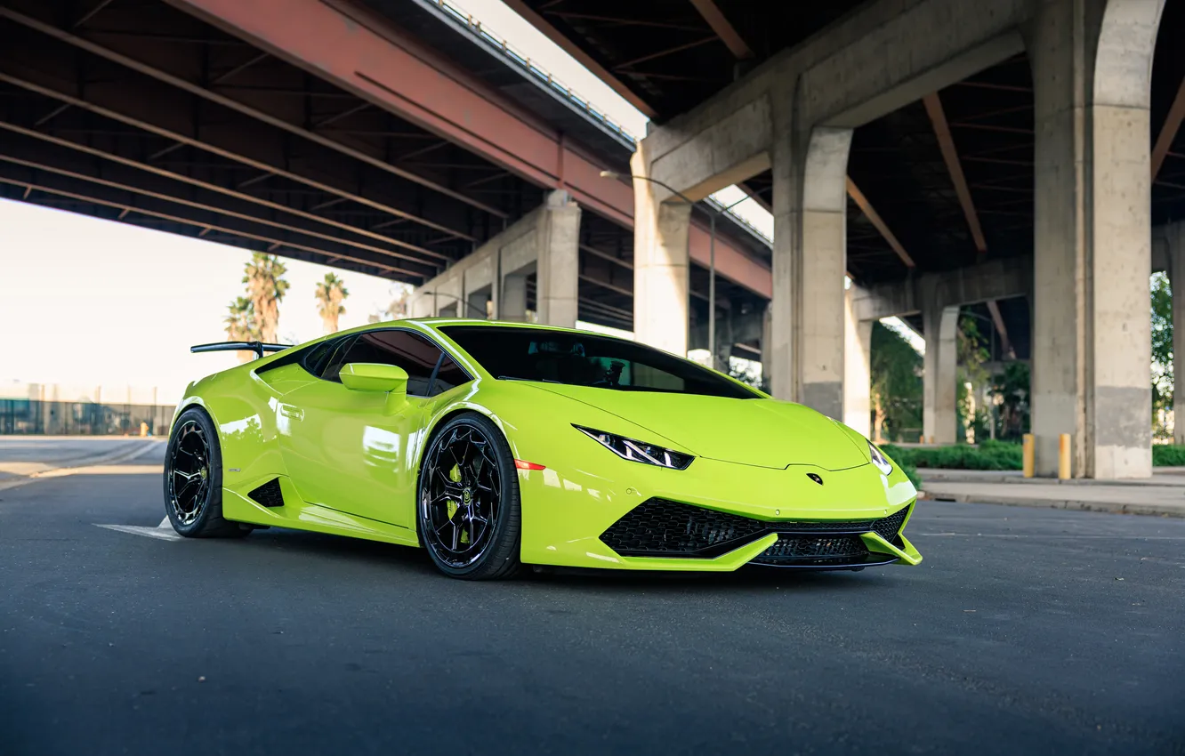 Photo wallpaper Lamborghini, Sportcar, Lamborghini Huracan, Green