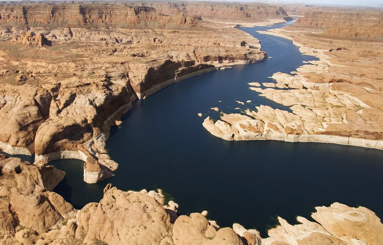 Photo wallpaper river, canyon
