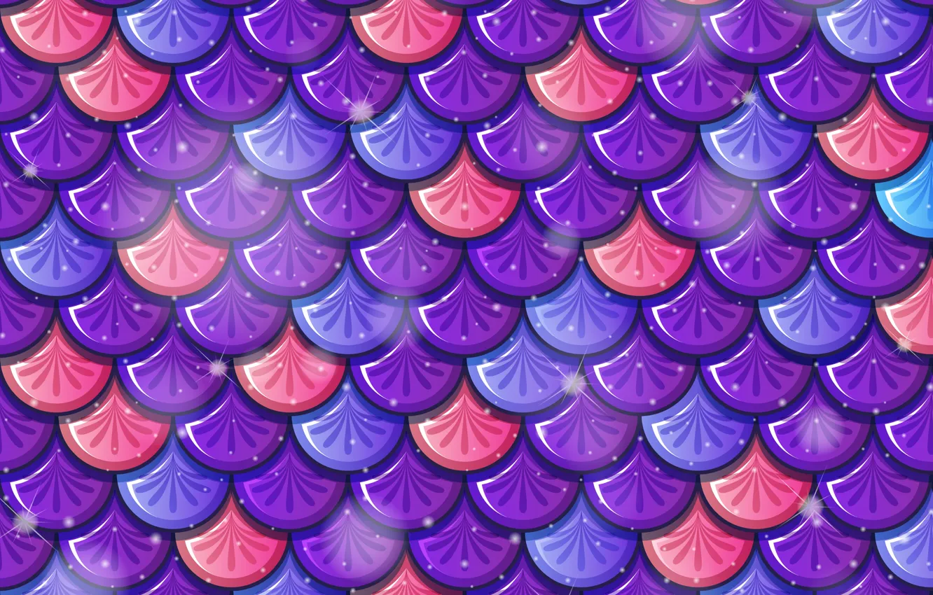 Photo wallpaper texture, scales, ornament, purple background