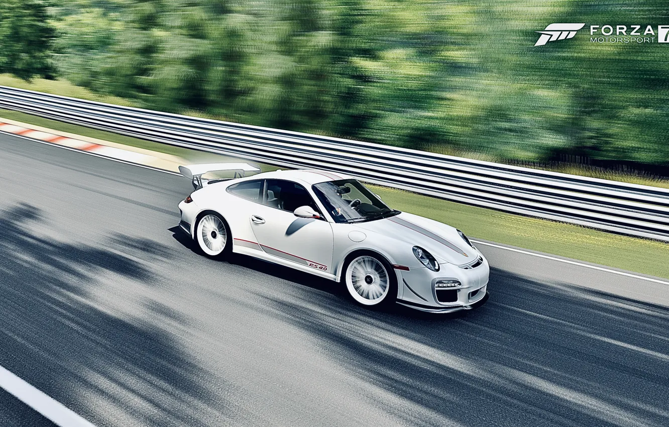 Photo wallpaper HDR, Porsche, game, FM7, UHD, Forza Motorsport 7, XBox One X, GT 3 RS 4.0