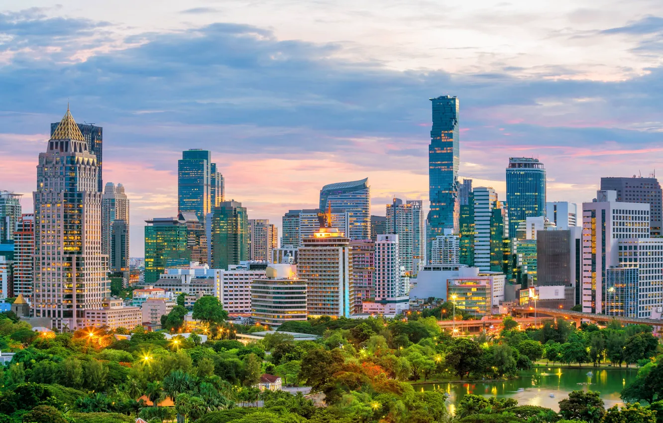 Photo wallpaper the city, building, home, Thailand, Bangkok