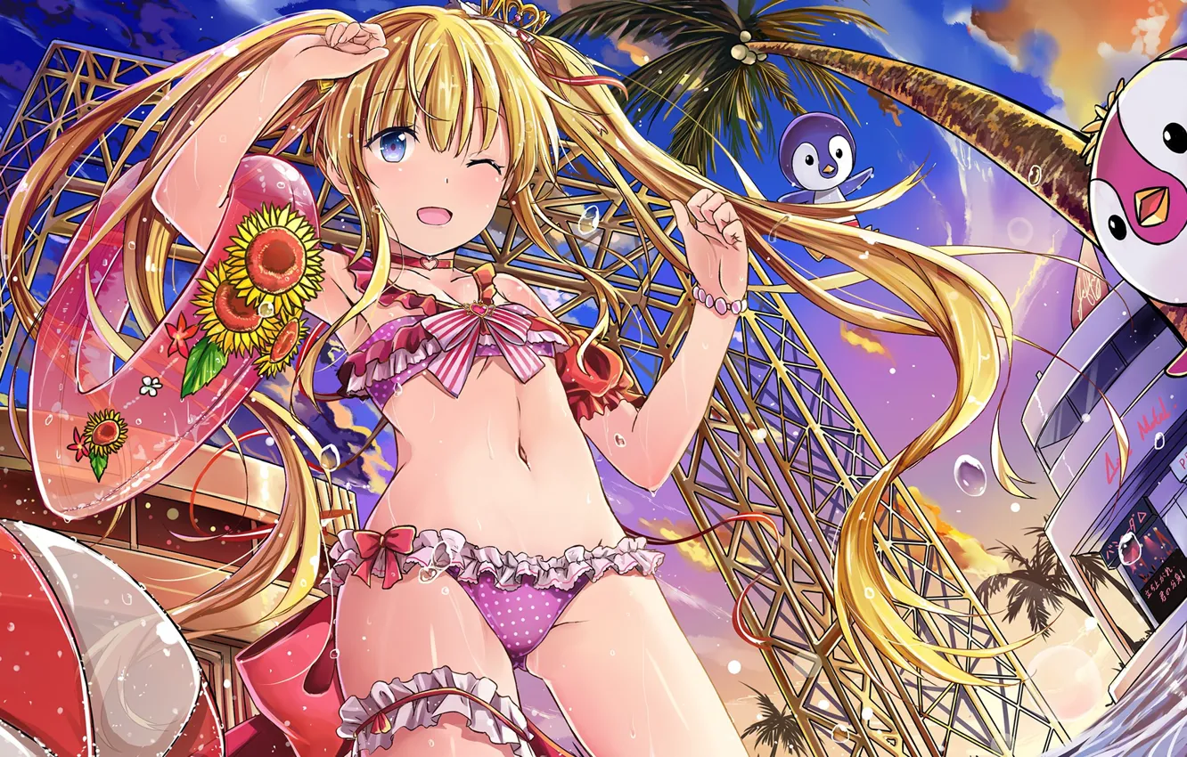 Photo wallpaper swimsuit, summer, girl