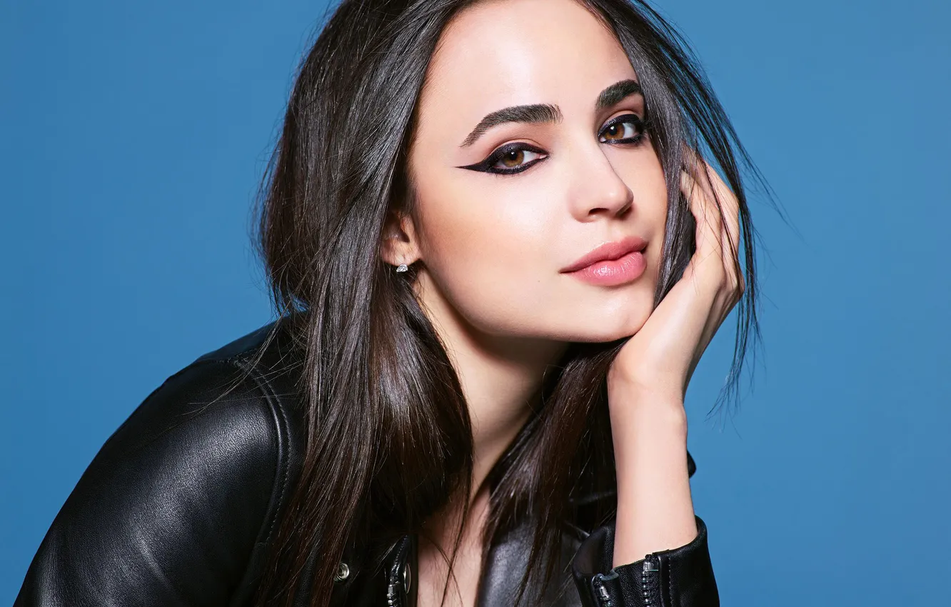 Photo wallpaper look, pose, makeup, actress, singer, Sofia Carson, Sofia Carson