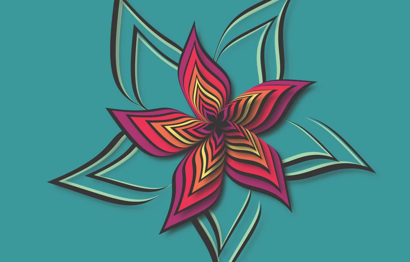 Photo wallpaper flowers, green, background, texture